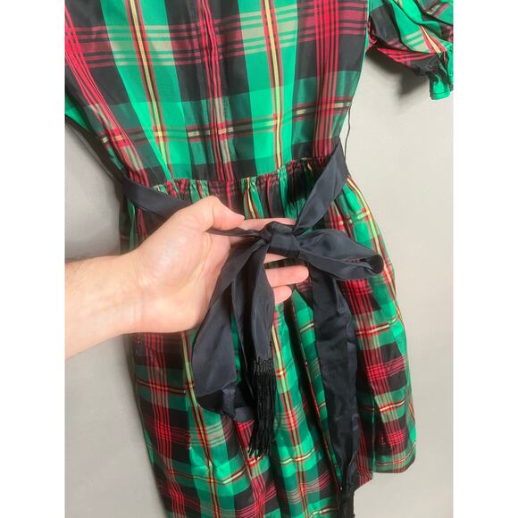 Pleasant Company Sz 7 Addy's Plaid Christmas Dress American Girl Preppy Festive - Picture 5 of 14